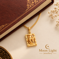 Gold Plated Lord Ganesha Pendant with Chain | Religious Ganpati Locket for Men & Women