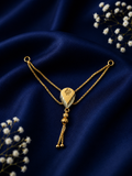traditional daily wear short chain mangalsutra pendant for women