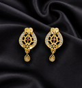 Fancy Gold Plated Meenakari Stud Earrings | Elegant Daily Wear Tops for Women