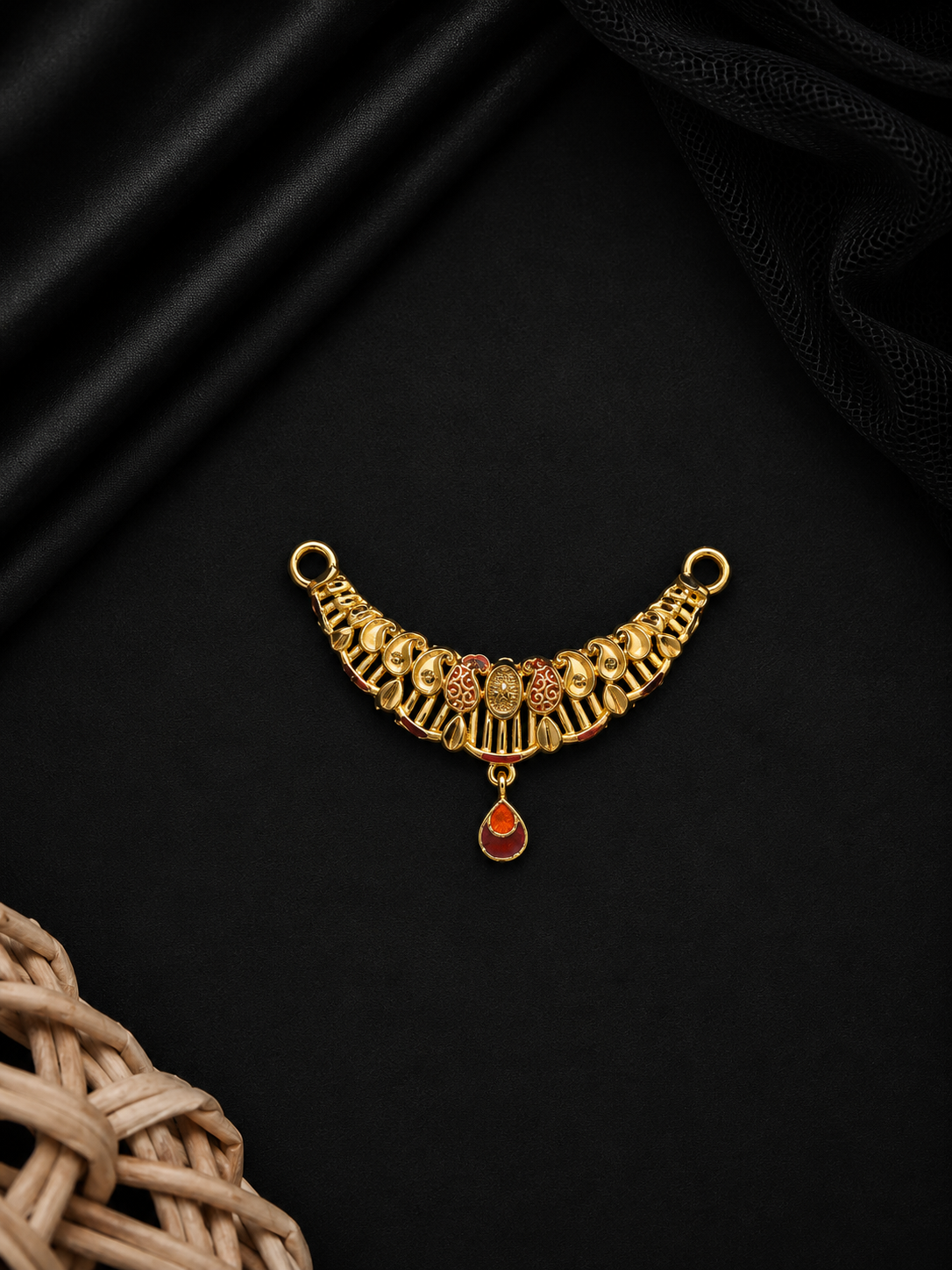 1 gram gold plated mangalsutra pendal